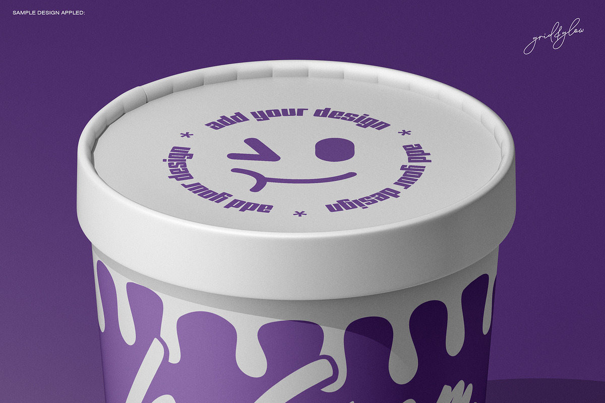 Ice Cream Cup Mockup Set-2, a Cups & Container Mockup by Grid&Glow (Photo 6 of 7)