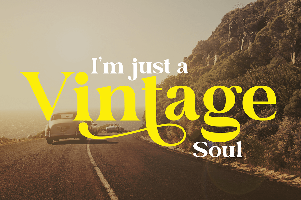 Vintage Modern Font, a Script Font by Graphue (Photo 6 of 12)