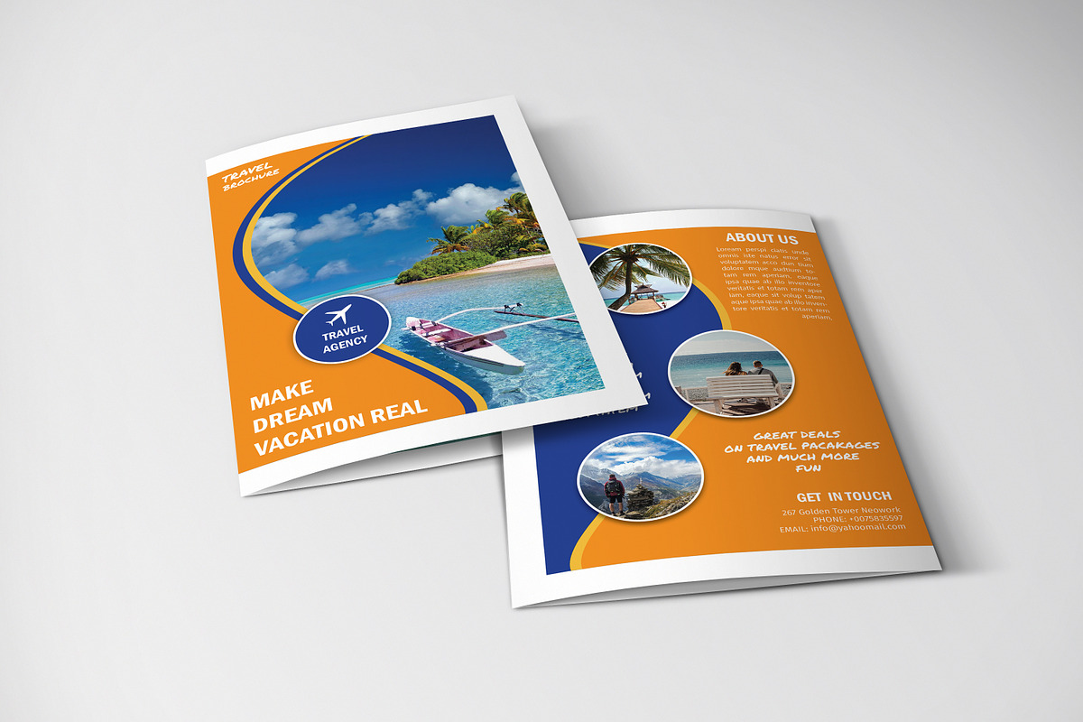 Travel Agency Brochure, a Brochure Template by retrographix (Photo 4 of 4)