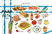 Mexican Plate Patterns and Graphic, a Food Illustration by Nansirins Studio (Thumbnail 6 of 6)