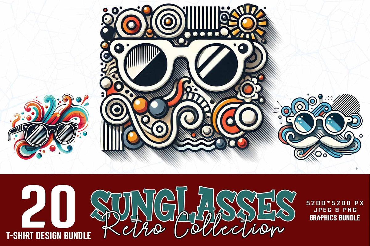 Retro Sunglasses Summer Lover PNG, an Illustration by Sofia's Fashion (Photo 1 of 3)
