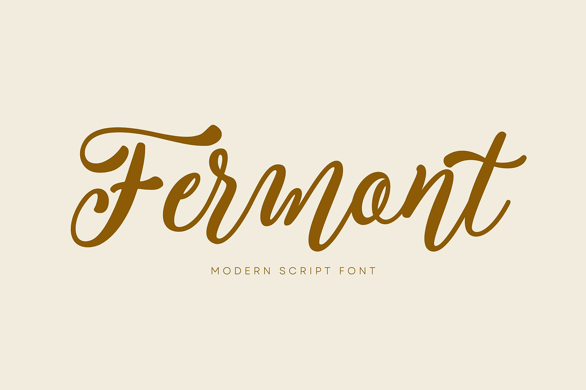 Fermont Script, a Script Font by etigletters (Photo 1 of 7)
