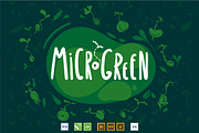 Microgreens Vector Set, an Object Illustration by ElenaKovalyova (Thumbnail 2 of 7)