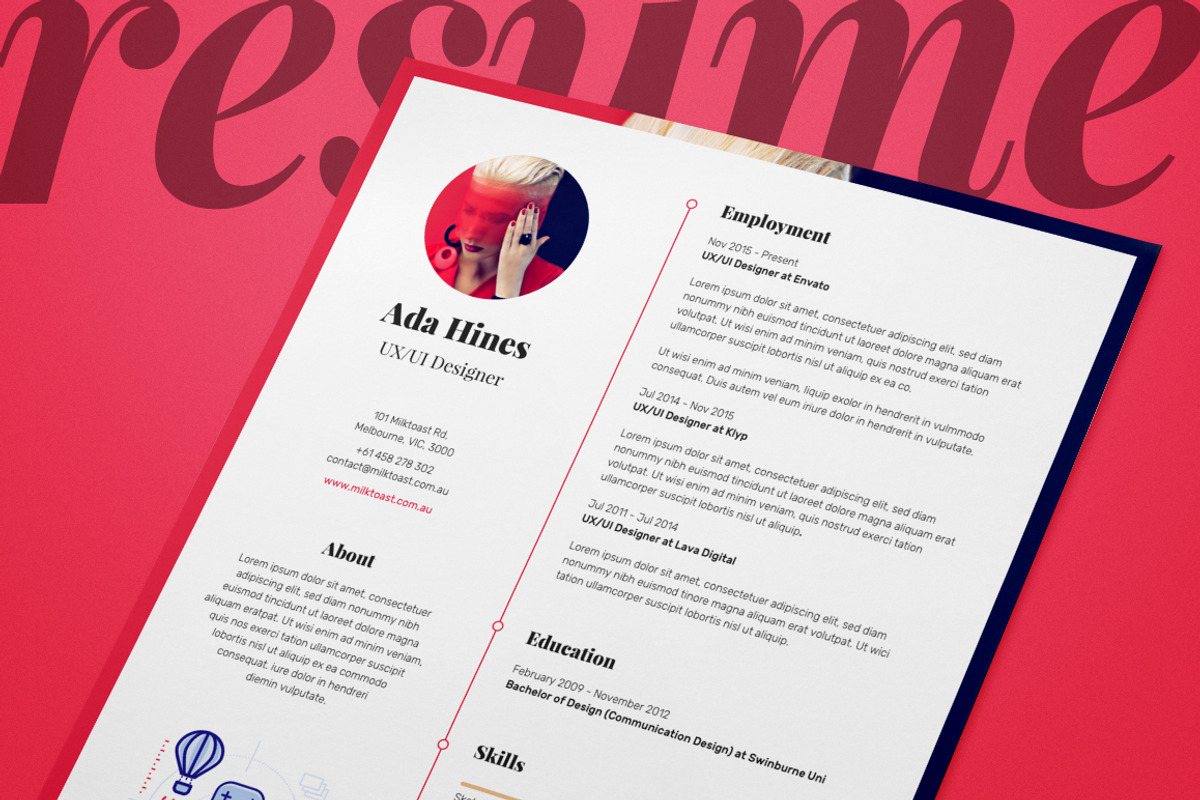 Resume/CV and Cover Letter, a Resume Template by Milktoast (Photo 2 of 4)