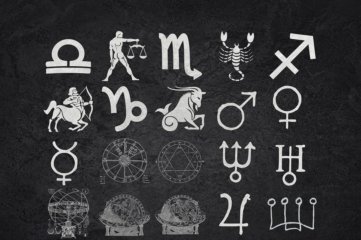Procreate astrology brushes - stamps, a Brush Add-On by Endete & Mazak brushes (Photo 7 of 10)