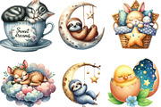 Sleeping Baby Animal, Sweet Dreams, an Illustration by Designking (Thumbnail 3 of 4)