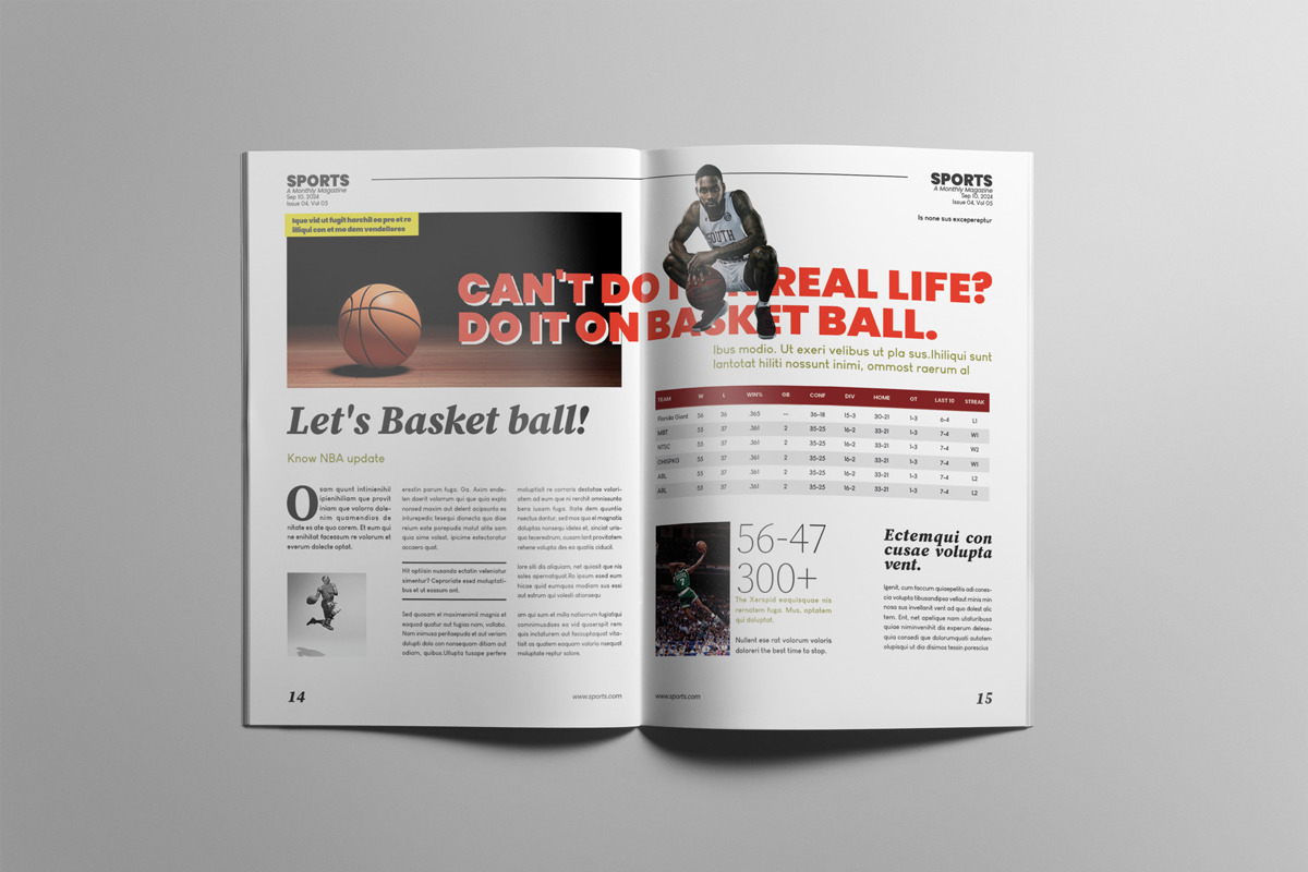 The Best Sports Magazine, a Magazine Template by Swayang (Photo 9 of 23)