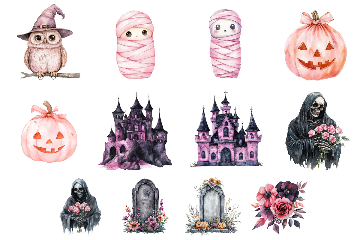 Halloween Clipart, an Illustration by Design Market (Photo 4 of 4)