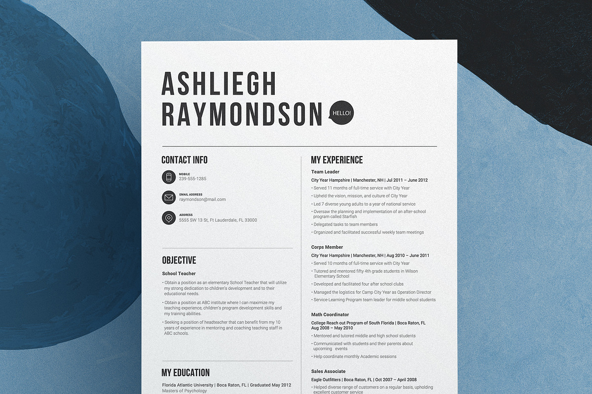 Lithy | Modern Bold | Resume, a Resume Template by Resumodo (Photo 1 of 8)