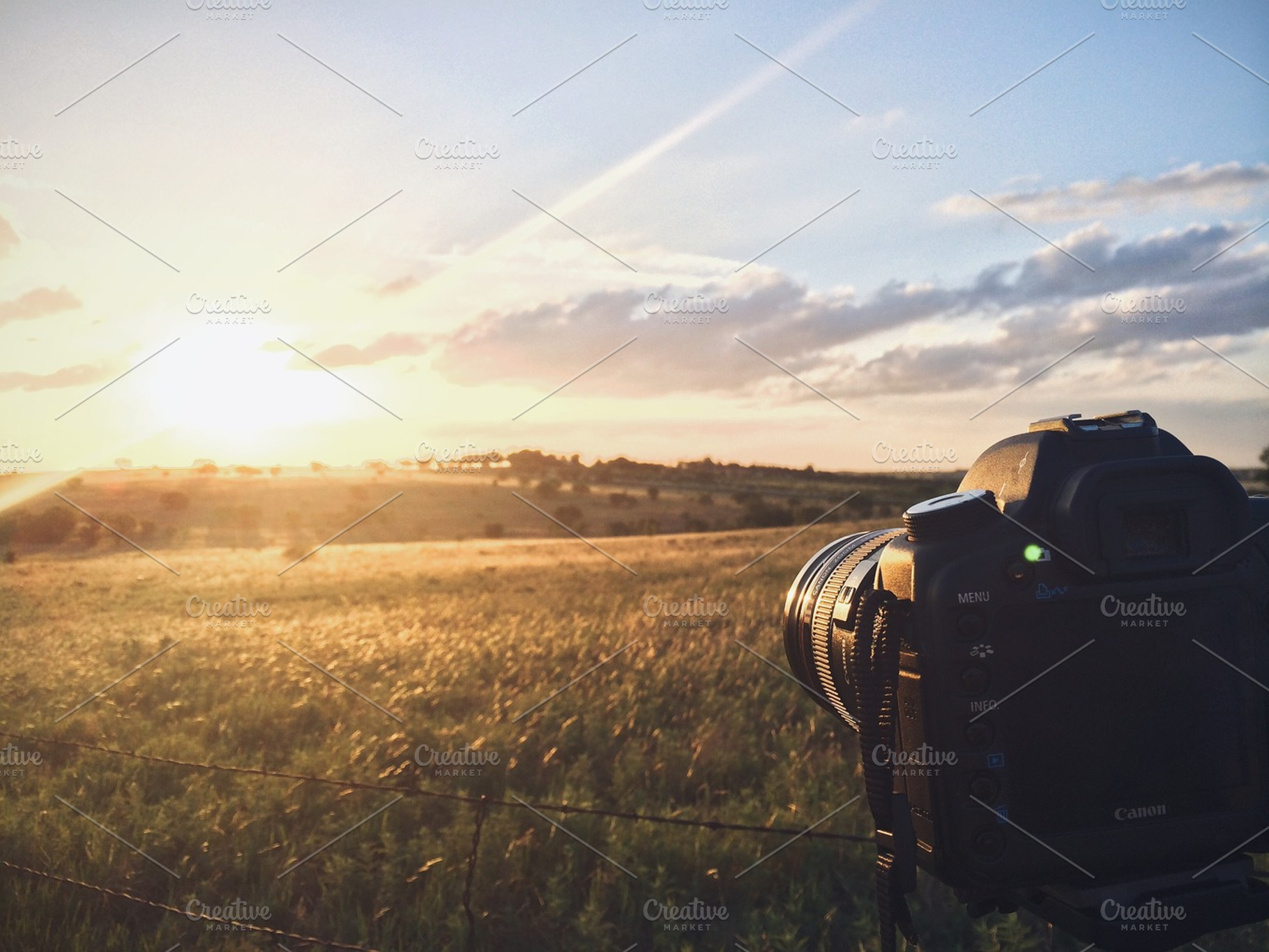 Dslr Shooting A Sunset