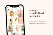 Retro Feminine Instagram Template, a Templates & Theme by Pawprints Canvas Co. (Thumbnail 4 of 8)