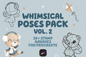 Procreate Whimsical Poses Pack Vol 2