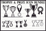 Trophy and Medal Silhouette Set, an Illustration by Gfx_Store (Thumbnail 1 of 7)
