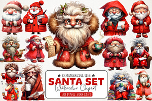 Santa Clipart, an Illustration by RobertsArt
