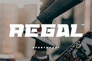 Regal - Bold Sport Display Font, a Sans Serif Font by Vroz Studio (Thumbnail 1 of 8)