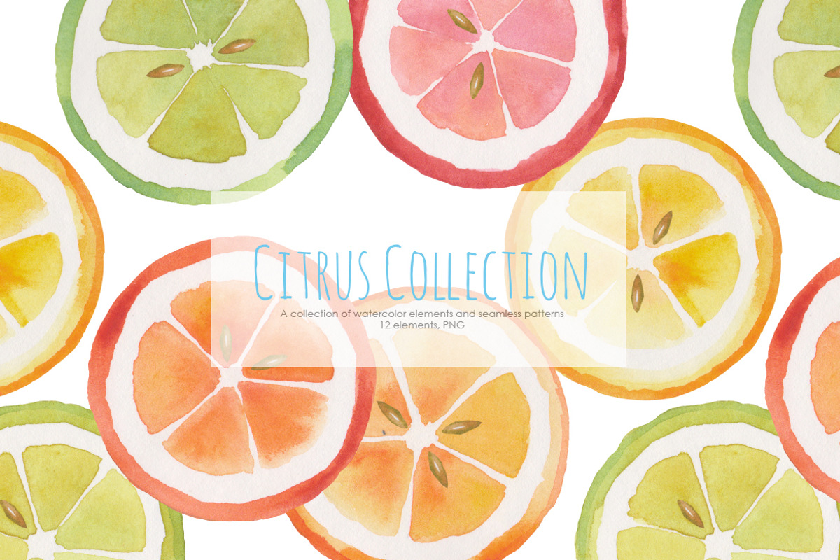 Citrus Collection, a Pattern Graphic by oKOLOstyle (Photo 1 of 5)