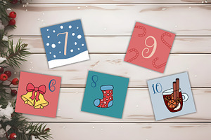 Christmas Advent Calendar 25 Cards