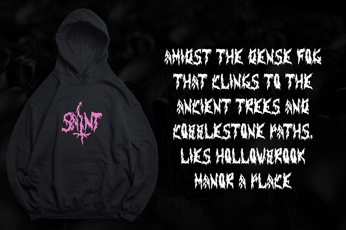 NEXRO - BLACK METAL TYPEFACE, a Blackletter Font by saintricchi (Photo 5 of 5)