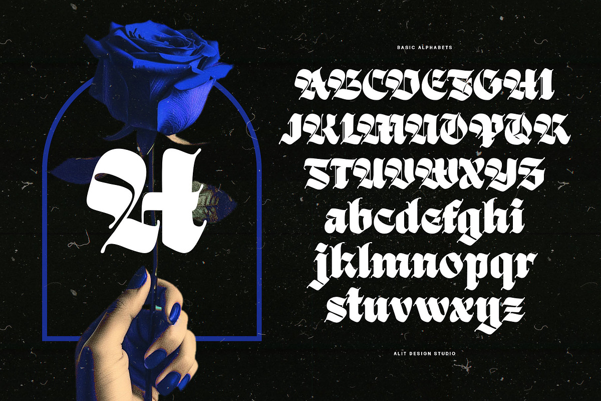 Black Great Typeface, a Blackletter Font by alit design (Photo 8 of 20)
