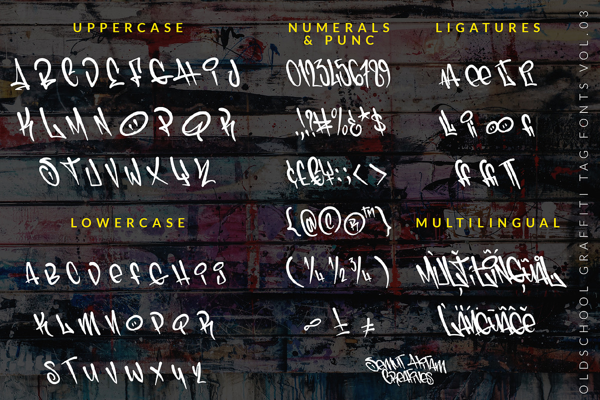 Schoolin - Graffiti Fonts, a Blackletter Font by SemutHitam Creative (Photo 6 of 7)