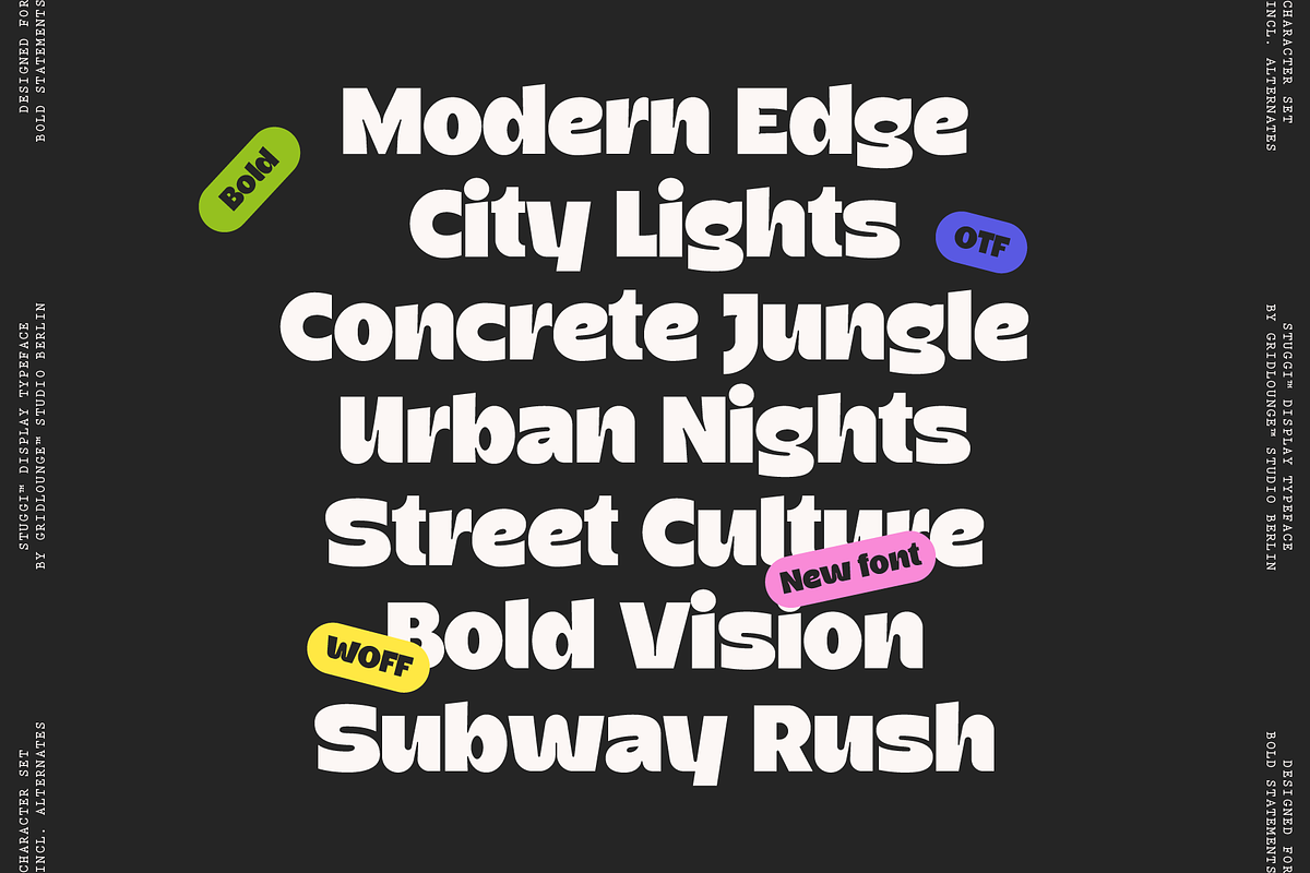 Stuggi – Modern Display Font, a Sans Serif Font by Gridlounge (Photo 16 of 17)