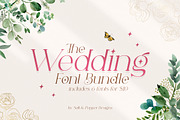 The Wedding Fonts Bundle, a Script Font by Salt & Pepper Designs (Thumbnail 1 of 10)