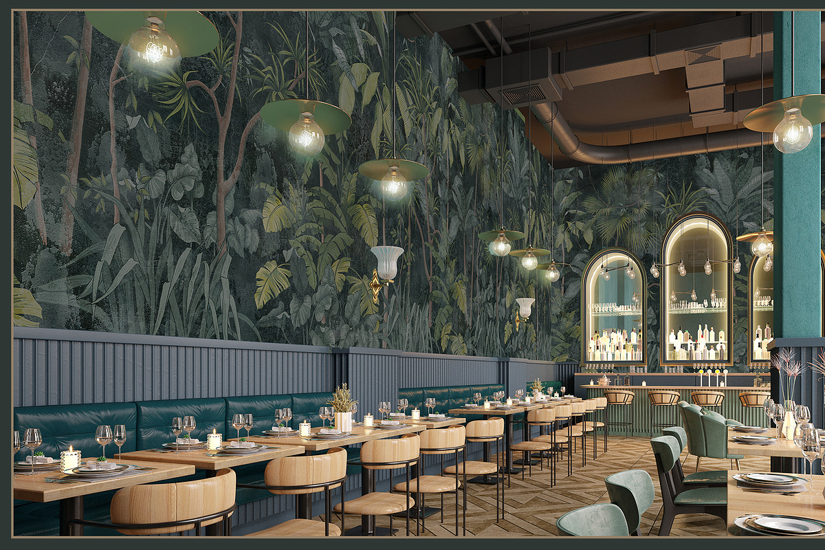 Fresco collection Tropical mural, a Wallpaper Graphic by Natalia0307 (Photo 18 of 19)