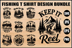 Funny Fishing T-Shirt Bundle, an Object Graphic by Designer_Momina
