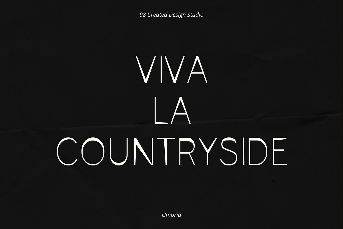 UMBRIA Modern & Distinctive Font, a Sans Serif Font by 98 Created (Photo 4 of 7)