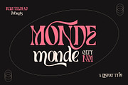 Monde - 100 Ligatures, a Serif Font by Burntilldead (Thumbnail 1 of 16)