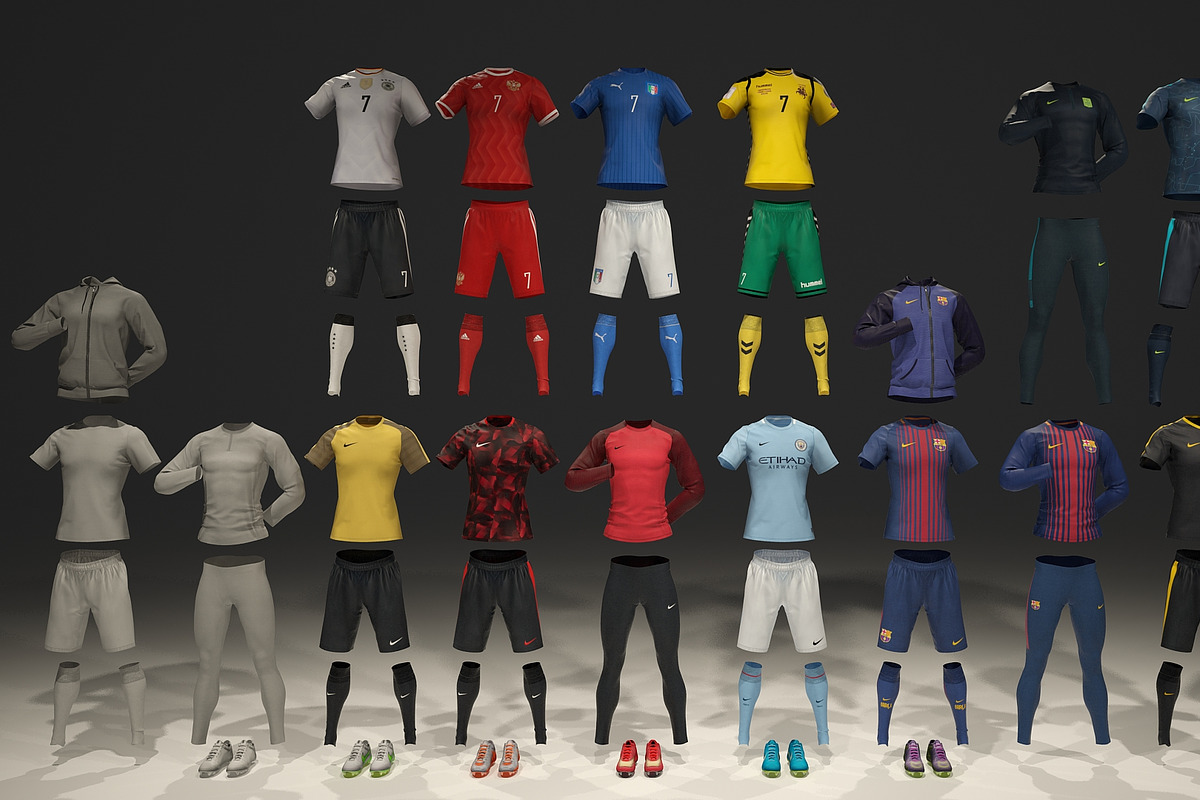 Male mannequin Football pack 3D, a Characters & Person 3D Model by mrGarret (Photo 2 of 17)