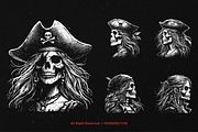 10 Bundle Dark Art Girls Pirates, an Illustration by Morspective (Thumbnail 3 of 7)