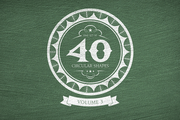 40 Circular Shapes - Vector - Vol. 3 preview 6