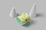 Round Coffee Mug Mockups, a Cups & Container Mockup by megostudi0 (Thumbnail 5 of 5)
