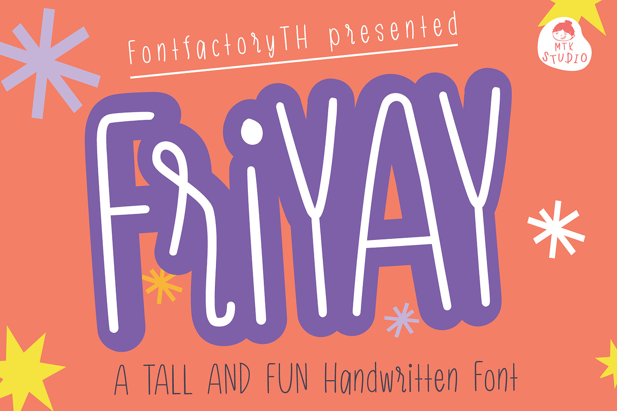 FriYAY, a Handwritten Font by MTK Studio (Photo 1 of 6)