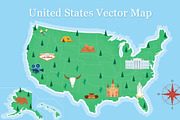 United States Vector Map – Editable, an Object Graphic by GraphicCo (Thumbnail 1 of 5)