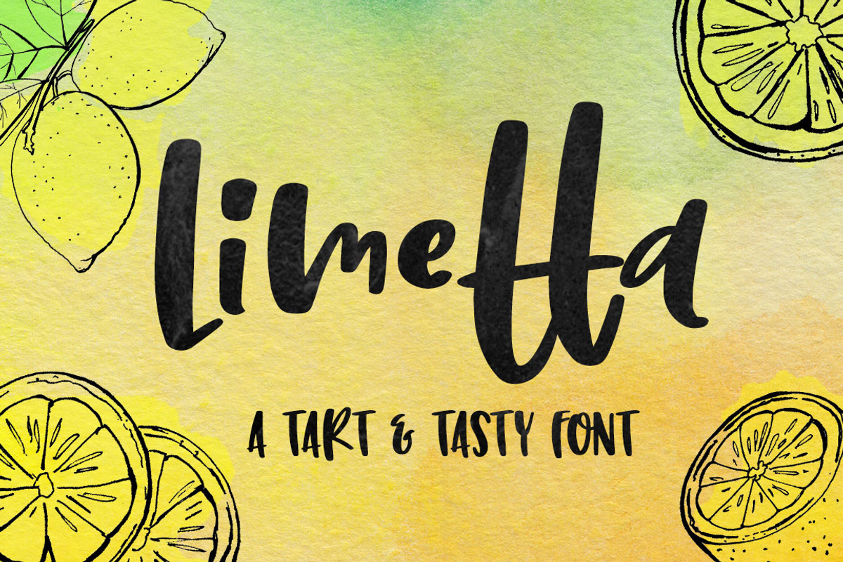 Limetta: a fun handwritten font