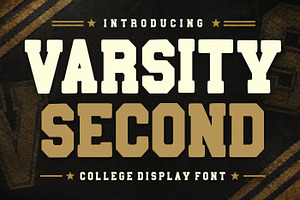 Varsity Second – College Sports Font, a Slab Serif Font by Fourteen Letter