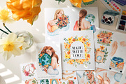 Earth Peace Love Watercolor Set, a Person Illustration by Art Dari Autumn (Thumbnail 6 of 12)