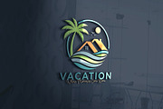 Vacation Logo | Beach & Travel, a Branding & Logo Template by Master Design (Thumbnail 1 of 2)