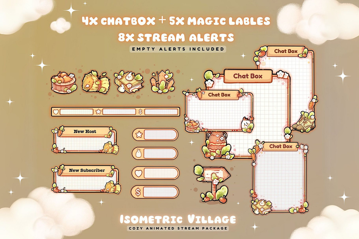 Isometric Village Stream Package, a Design Template by TheDoodleSweets (Photo 6 of 7)