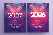 New Year Flyer Template, a Flyer Template by Human Made (Thumbnail 1 of 3)
