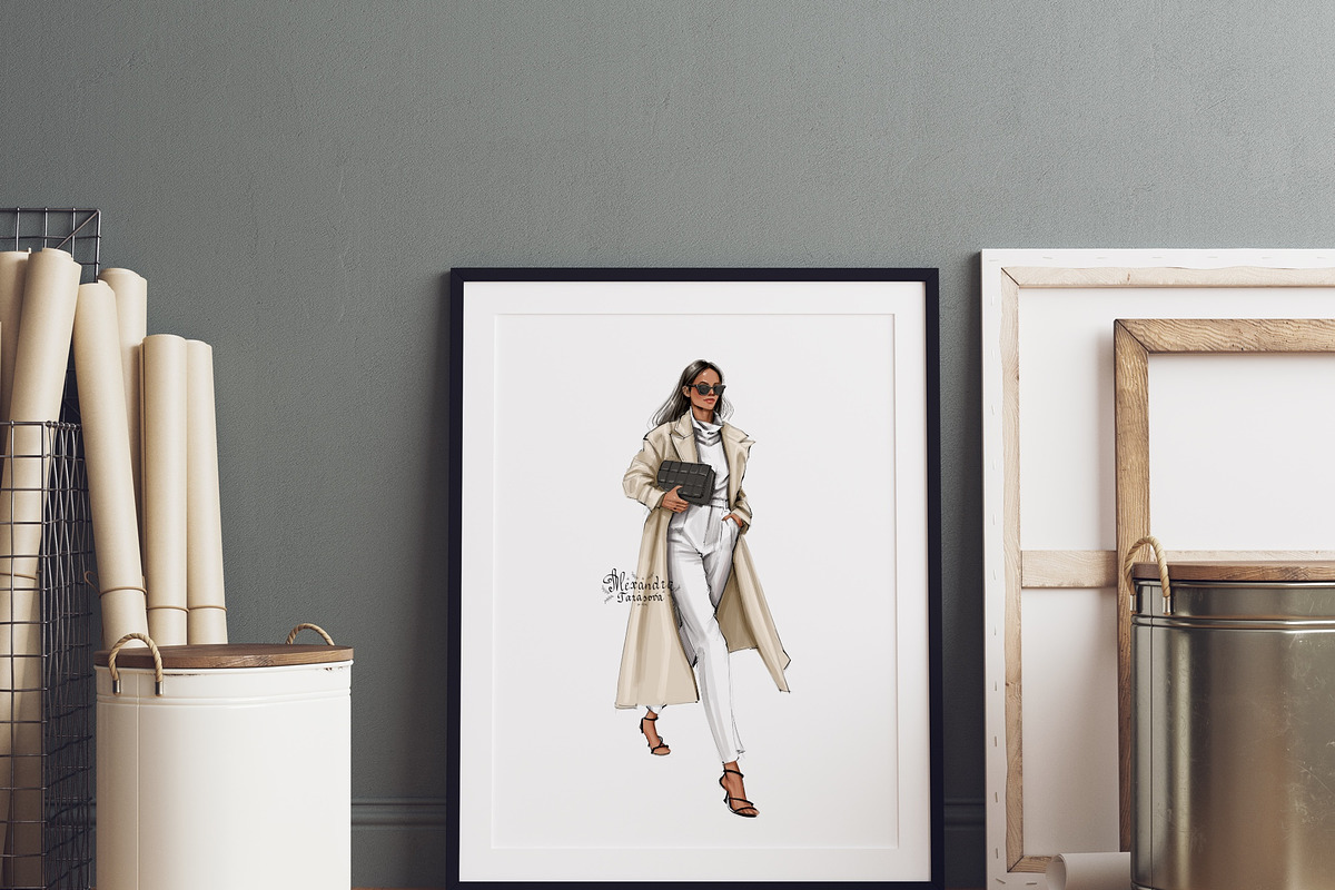 Fashion Girl Trendy Outfit, a Person Illustration by BigArtLab