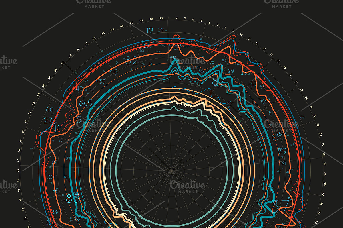 Big Data Abstract Graphs Set#16, an Object Graphic by GarryKillian (Photo 6 of 7)