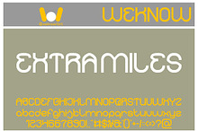 Extra Miles font