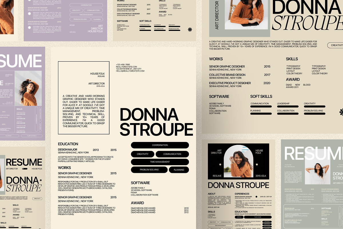 Asyana - Resume Template Kit, a Resume Template by Creavora (Photo 2 of 7)