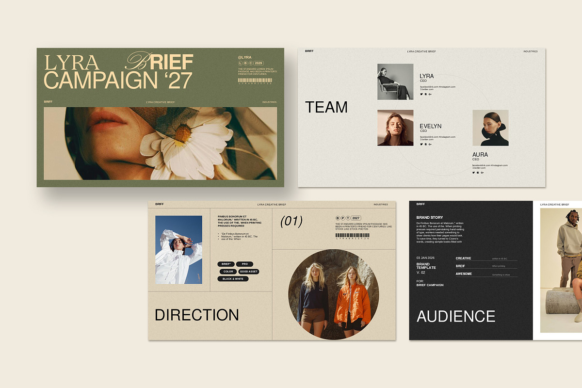Lyra | Creative Brief, a Presentation Template by slidestock55 (Photo 3 of 12)