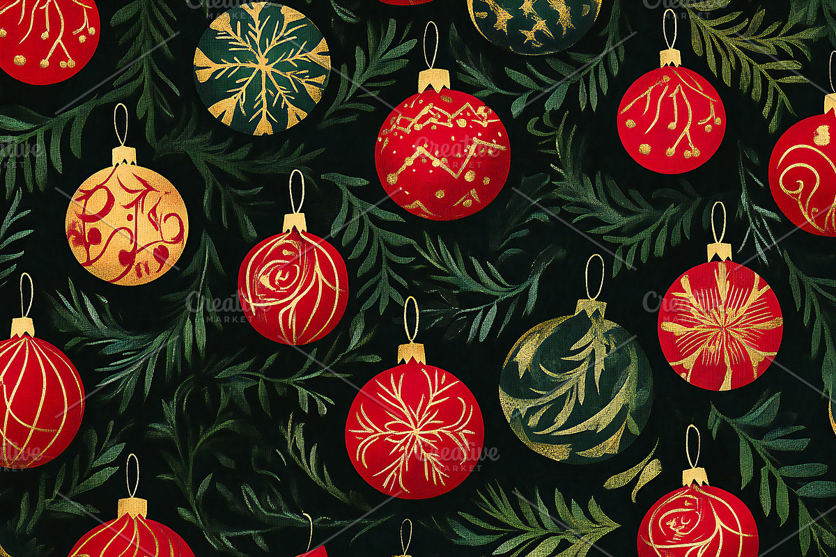Christmas Papers Pattern Ornament, a Pattern Graphic by VetalStock (Photo 6 of 6)