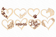 Valentines Day Heart Cake Topper svg, a Pattern Graphic by MegaPrezencik (Thumbnail 5 of 7)