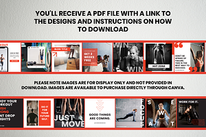 Fitness Canva Instagram Template